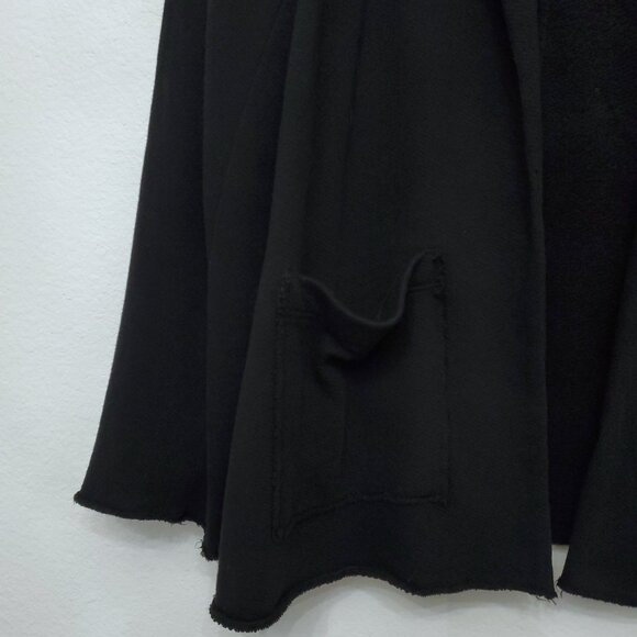 Eileen Fisher Lightweight Organic Cotton Terry Blazer Raw Edge Pockets Size M - Picture 6 of 16